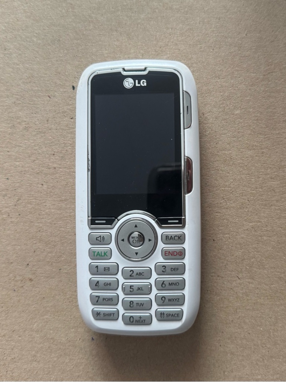 LG Rumor White QWERTY Keyboard Slide Phone